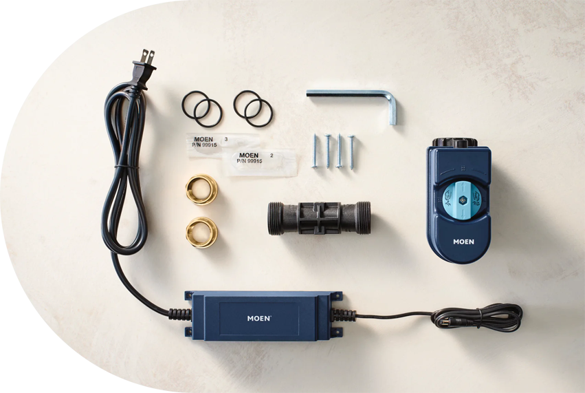 Contents of the Moen Flo kit